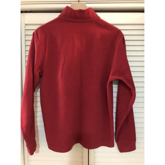 Vintage Early Winters Fleece Jacket Women’s Size Medium Red 3/4 Zip - Picture 3 of 3